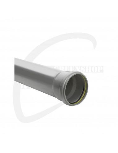 PVC mofbuis grijs benor 125x3.2mm sn4 5m