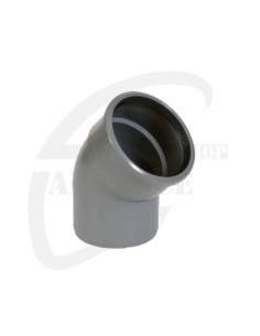PVC bocht 45° grijs Benor 160mm mof/spie SN4
