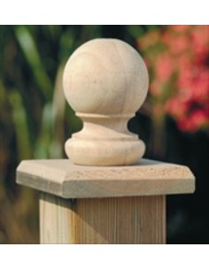 Boule décorative en pin 9 x 9 cm