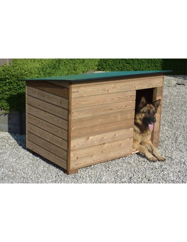 Hondenhok met achteroverhellend dak - Advance Greenshop