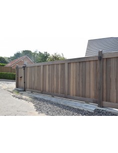 Portails coulissants sur rails: bas 135 cm L410x450 - Advance Greenshop 2