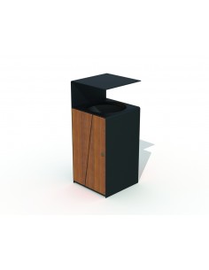 Afvalbak "Tygo" in padouk - Advance Greenshop