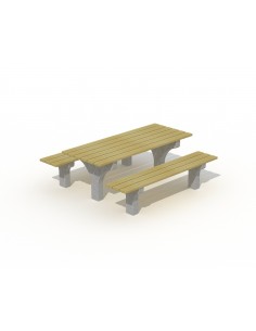 Table à pied en béton RNG | Durable et robuste