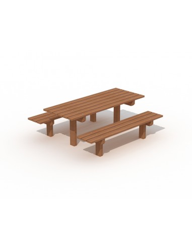 Tafel houten voet hardhout - Advance Greenshop