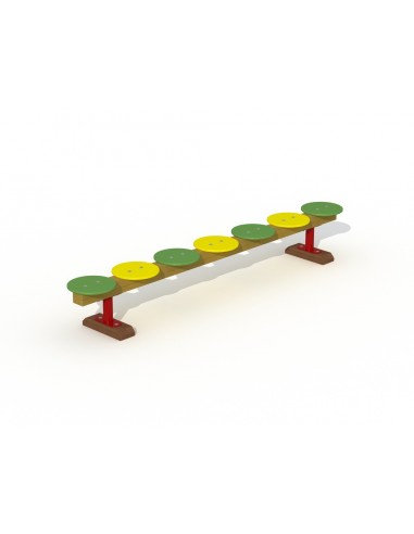 Banc de conte de fées, 7 places, 2,45 m