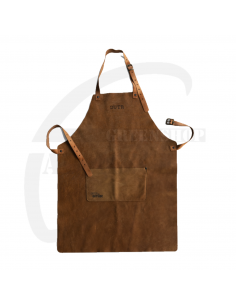 Lederen schort OUTR kopen | BBQ schort leer