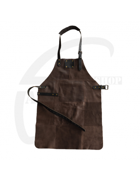 Lederen schort OUTR - cognac -Advance Greenshop