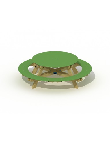 Mini picknicktafel rond