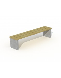 Banc moderne de style Budapest pour le jardin, le parc ou l'école : élégant et fonctionnel