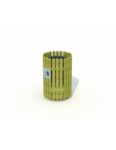 Poubelle Plano sans toit, modèle sur pied | Pin 45 L