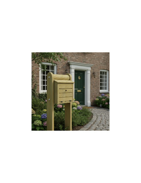 Houten brievenbus Jupiter - Advance Greenshop