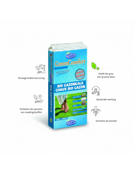 VIANO BIO Gazonkalk met Magnesium 20KG | Advance Greenshop