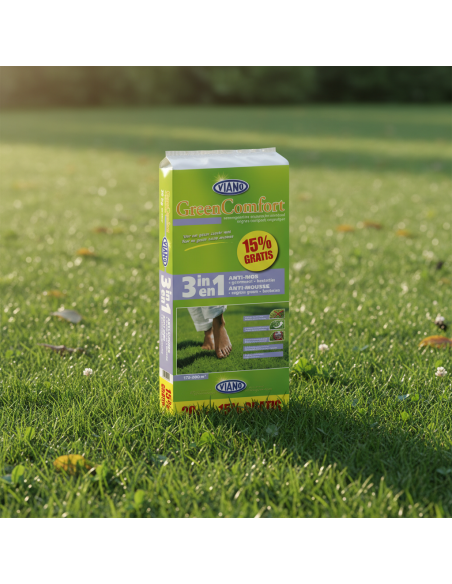 Engrais anti-mousse pour gazon Viano GreenComfort 3 en 1 | Advance Greenshop