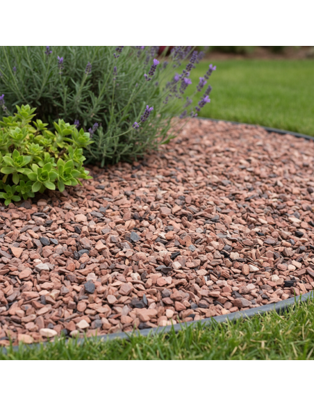 Border met Rode Mijnsteen 5/15 mm  - Advance Greenshop