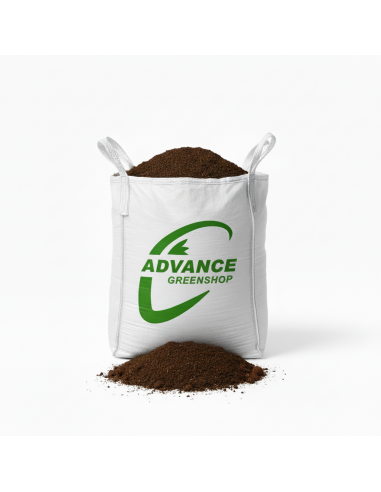 Duurzame bouwafvalzak gevuld met aarde, geschikt voor ophaling | Advance Greenshop