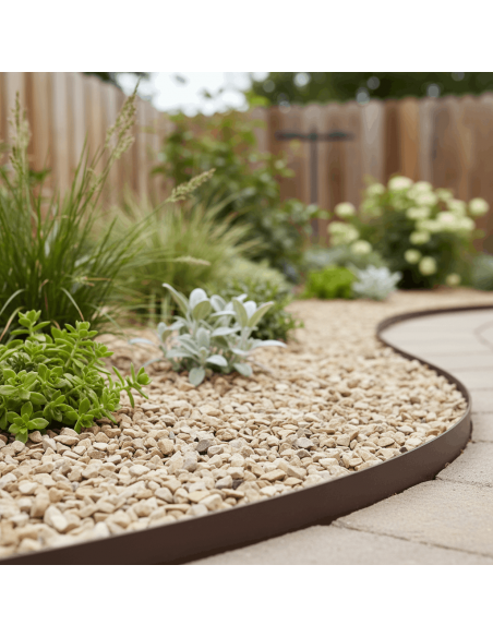 Dolomiet (Blanc De Provence) in een border | Advance Greenshop