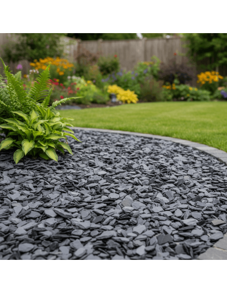 Leisteenschilfers in een tuinpad  - Advance Greenshop