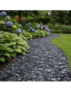 Ardoise noire en vrac | Black Slate pour jardin 2