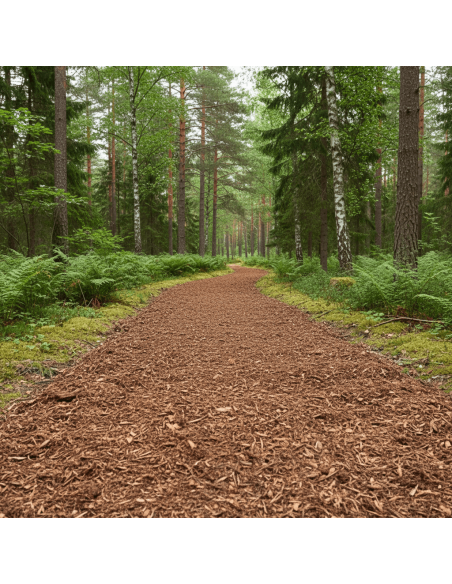 Mulch 20-40 mm op een looppad | Advance Greenshop