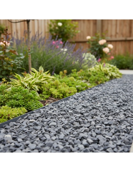 Onyx Zwart in een border - Advance Greenshop