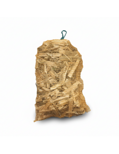 Bois d'allumage efficace en sac en filet de 12 litres pour le jardin et le barbecue