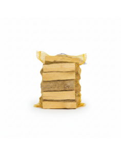 Brandhout in netzak 12,5dm³ , ideaal voor de haard, vuurkorf of BBQ.