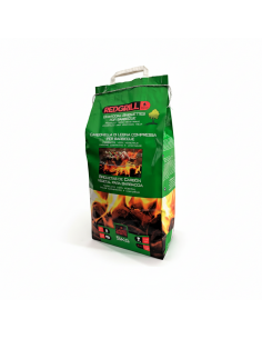BRIQUETTES RED GRILL 5 KG - Idéales pour votre barbecue ou votre fête dans le jardin