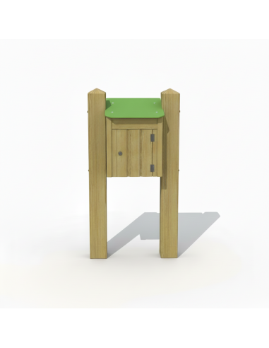 Houten brievenbus Mars