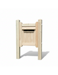 Houten brievenbus Venus