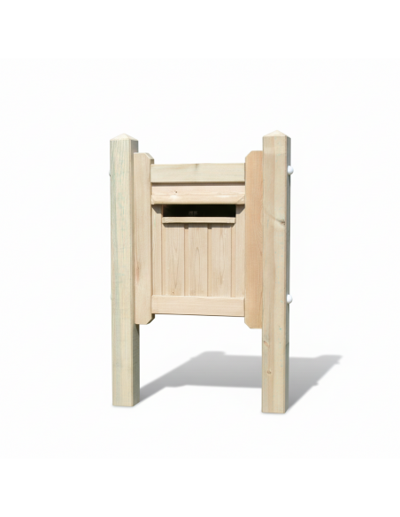 Houten brievenbus Venus