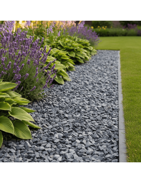 Bleu glacé gravier décoratif