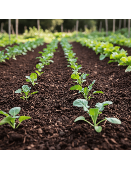 Wormencompost bodemverbeteraar  in de moestuin