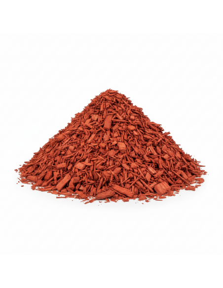 Rood gekleurde houtchips - EN1177 | Advance Greenshop