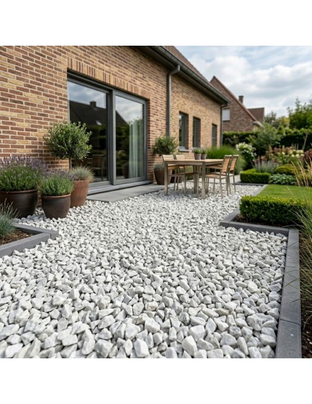 Gletsjer White , aanleg van terras - Advance Greenshop