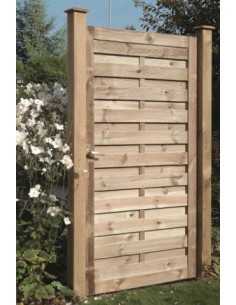 Le portail de jardin en pin à relief est un magnifique atout pour votre jardin.