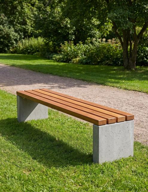 Boedapest moderne zitbank hardhout