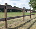 Ranch Omheining Okan Hardhout - Luxe Houten Paardenomheining