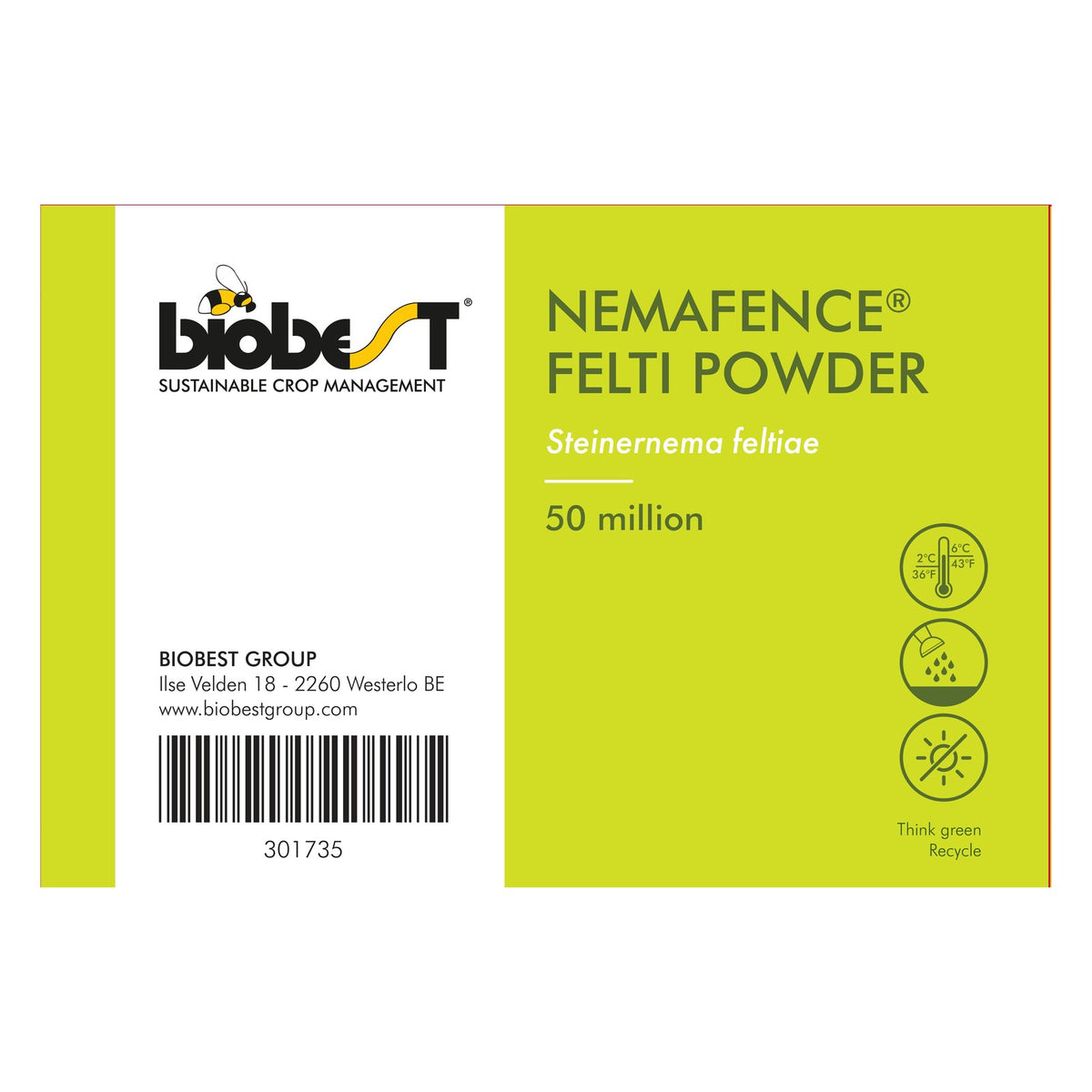 Verpakking Biobest NemaFence Felti