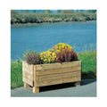 Bloembak in Horizontale Planken