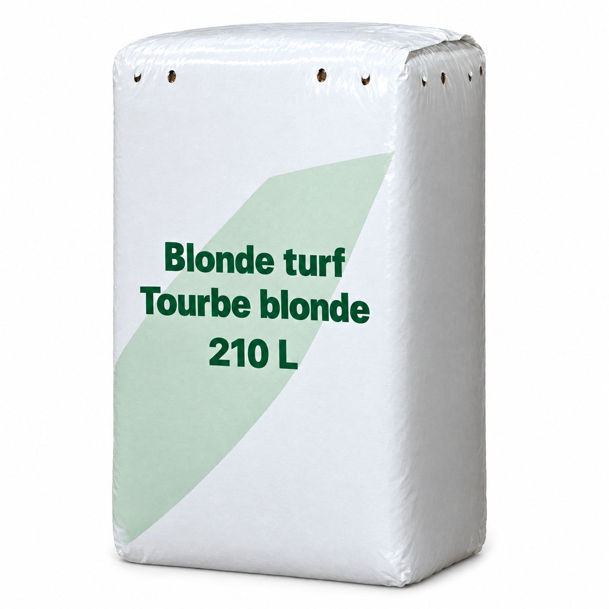Tourbe blonde en balle pressée de 210 litres