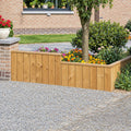 Houten Borderwand RNG – Duurzame Grenen Borderrand met Tand & Groef