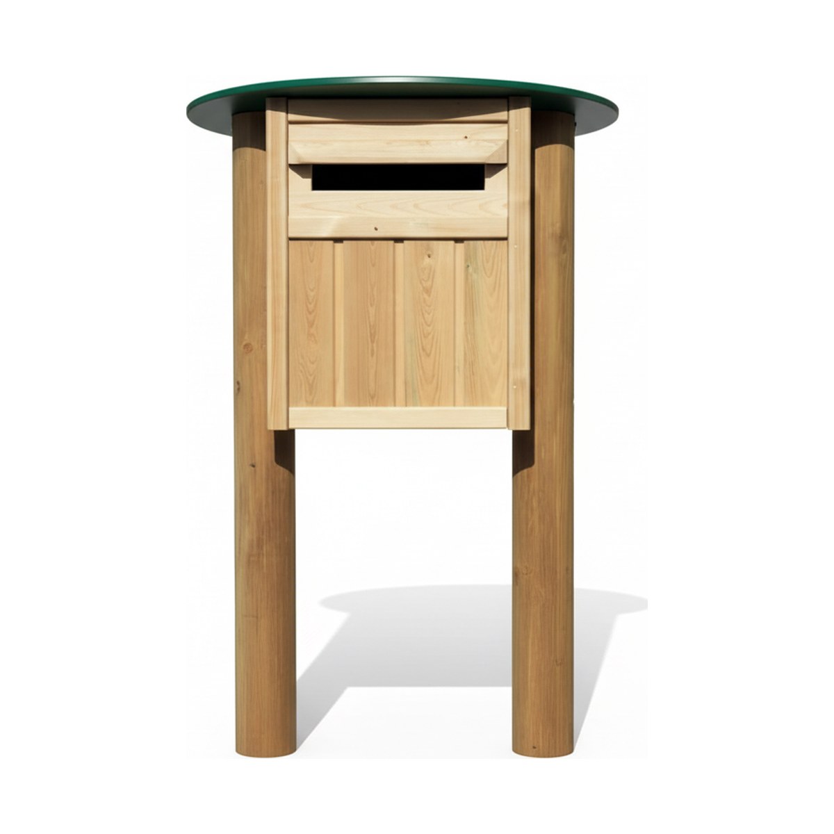 Houten brievenbus Neptunus