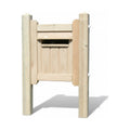 Houten brievenbus Venus
