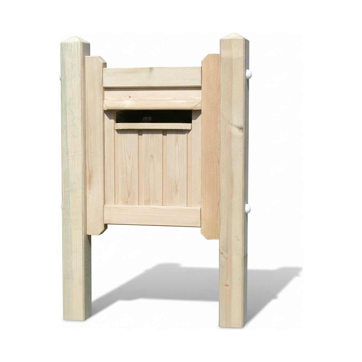 Houten brievenbus Venus
