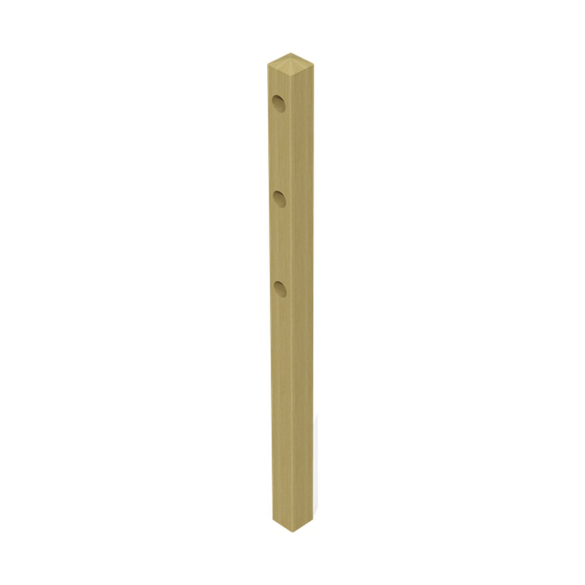 Corral eindpaal 14 x 14 cm - met diamantkop