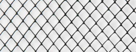 Gros plan sur la maille des filets de protection de tronc