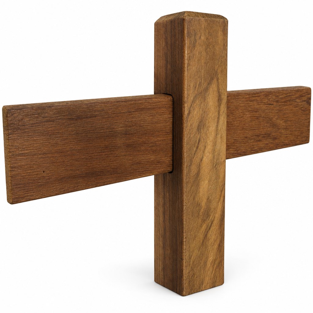 Poteau / poteau d’extrémité pour bordure de dressage Ranch 90 cm, bois dur Okan (9x9 cm)