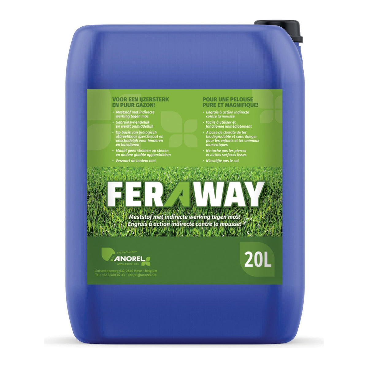 Feraway engrais gazon liquide contre la mousse (20 l)