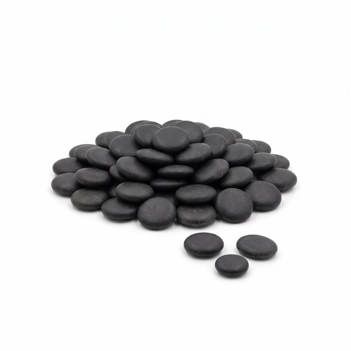 Flat Pebbles Black Sierkeien, los gestort