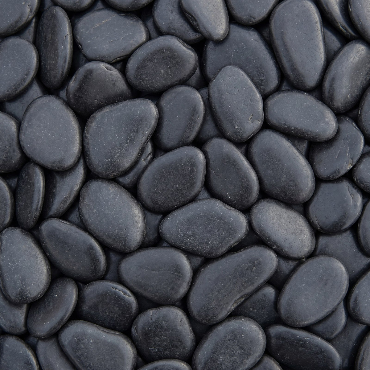 Flat Pebbles Black Sierkeien, los gestort